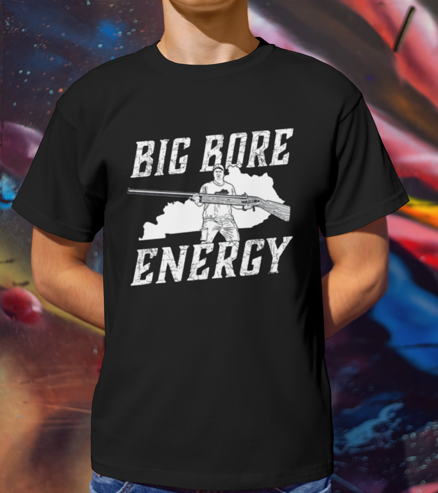 Big Bore Energy Forester Rifle Silhouette Kentucky State Outline T-Shirt