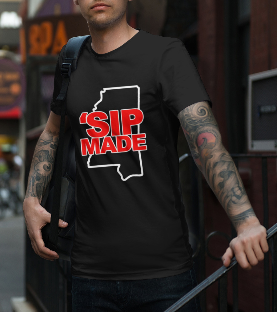 Kelvin Bolden 'Sip Made Mississippi State Outline T-Shirt