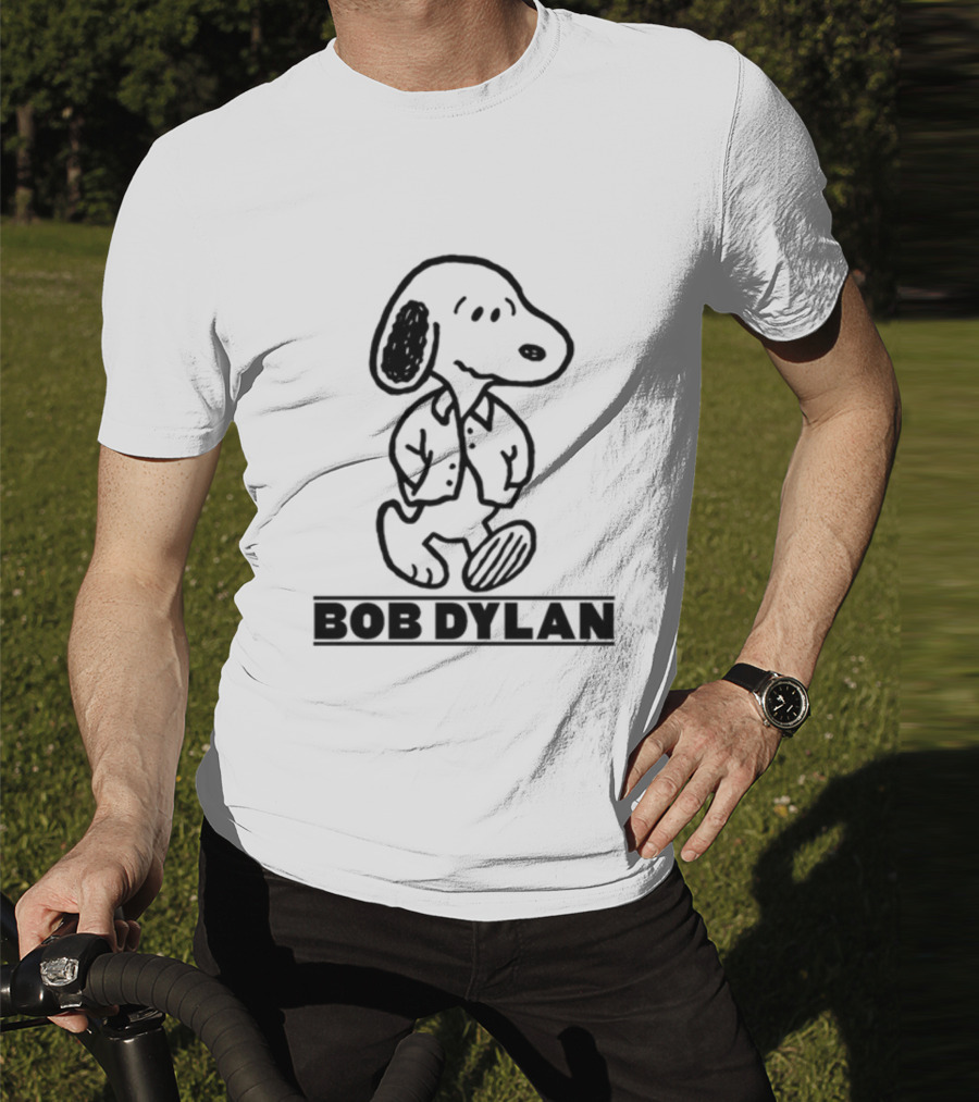 Stereospectralprints Bob Dylan Snoopy Peanuts Character T-Shirt