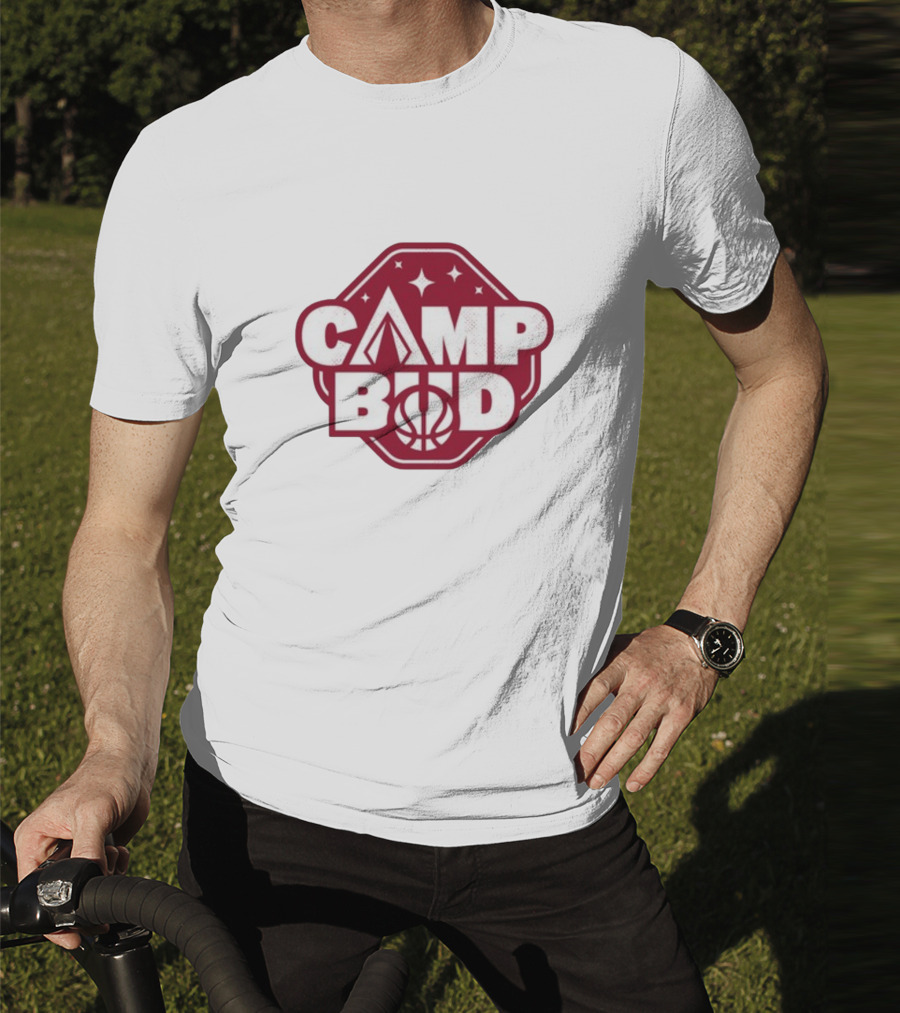 CAMP BUD Basketball Tent And Stars T-Shirt