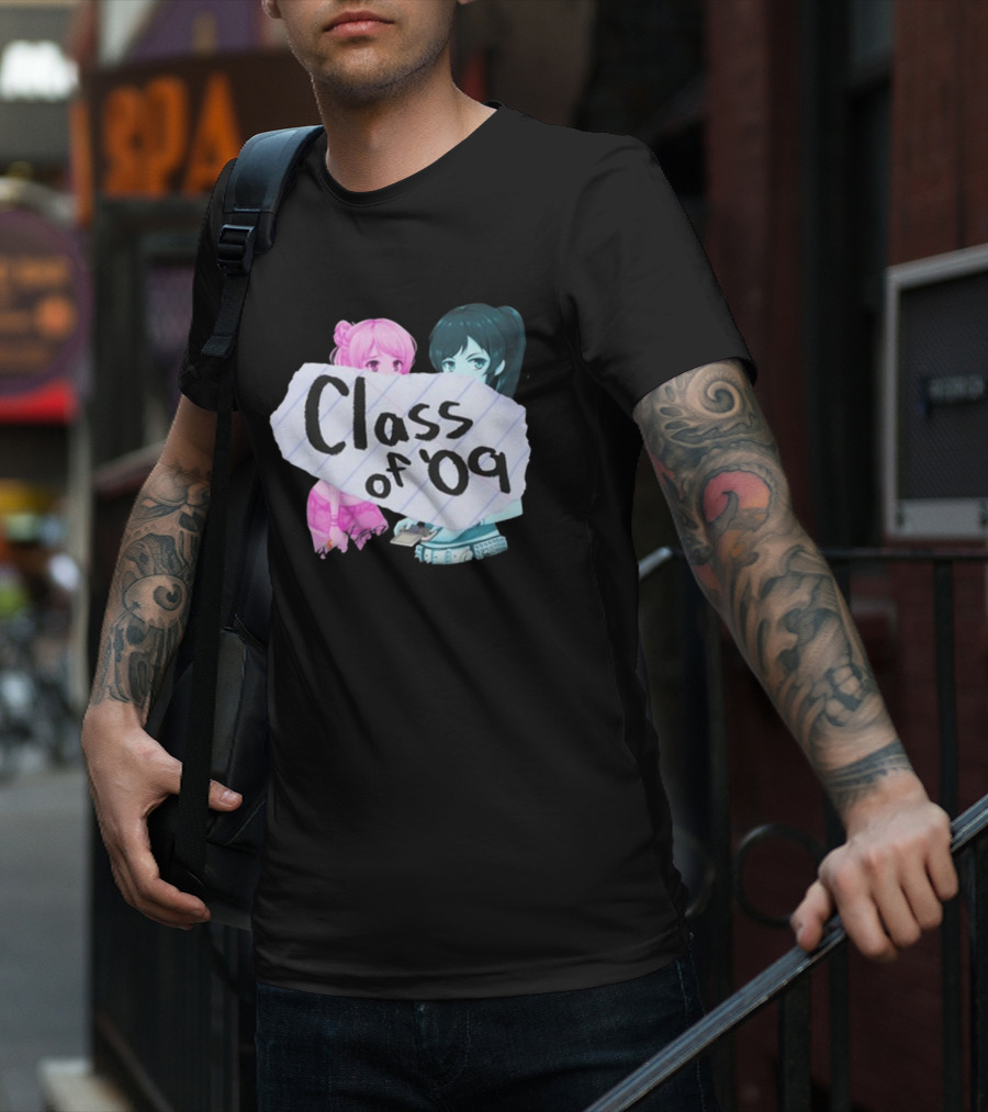 Class Of '09 Elsie Lovelock Color Girl Anime Style Duo T-Shirt
