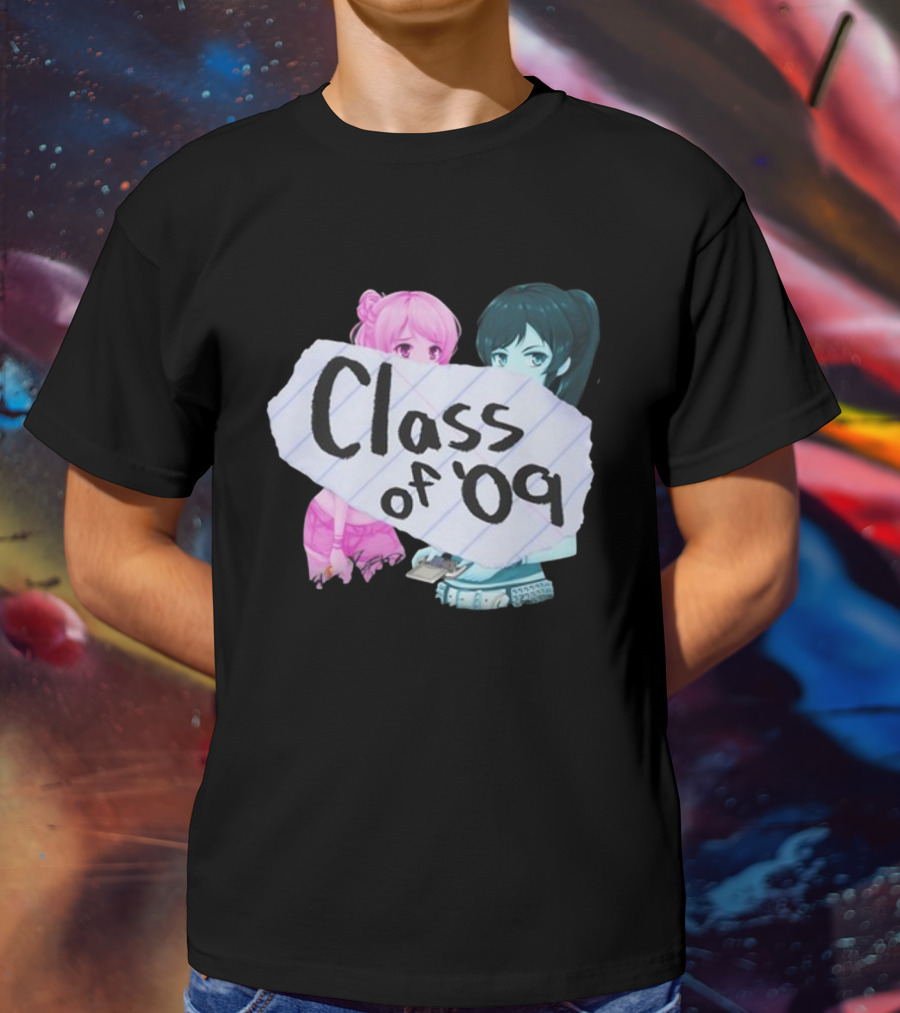 Class Of '09 Elsie Lovelock Color Girl Anime Style Duo T-Shirt