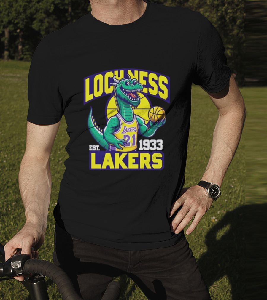 Loch Ness Lakers Basketball Dinosaur Est 1933 T-Shirt