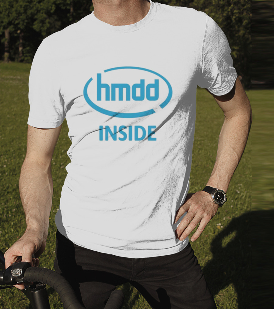 Hmdd Inside Logo Parody Dantebowe Wearing T-Shirt