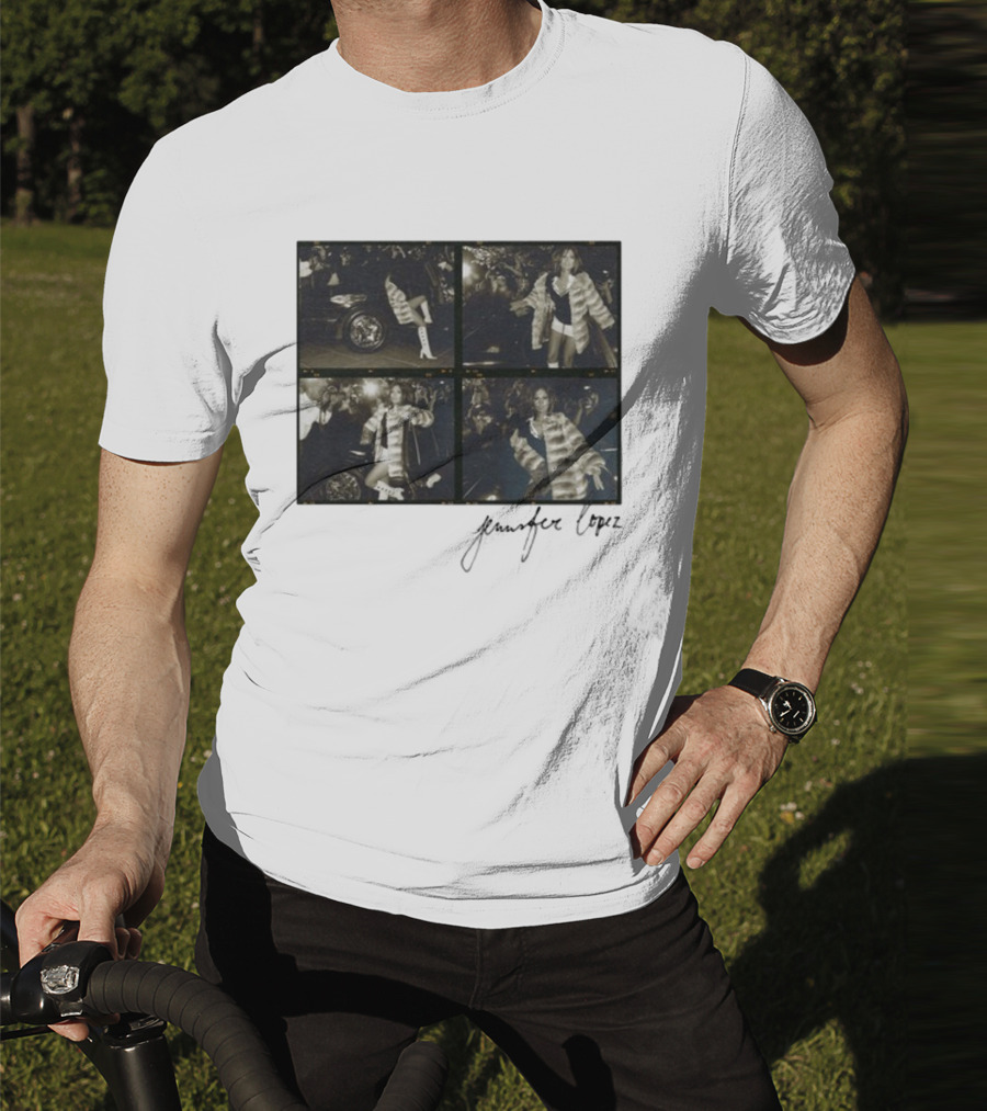 Jennifer Lopez Photo Collage With Signature T-Shirt