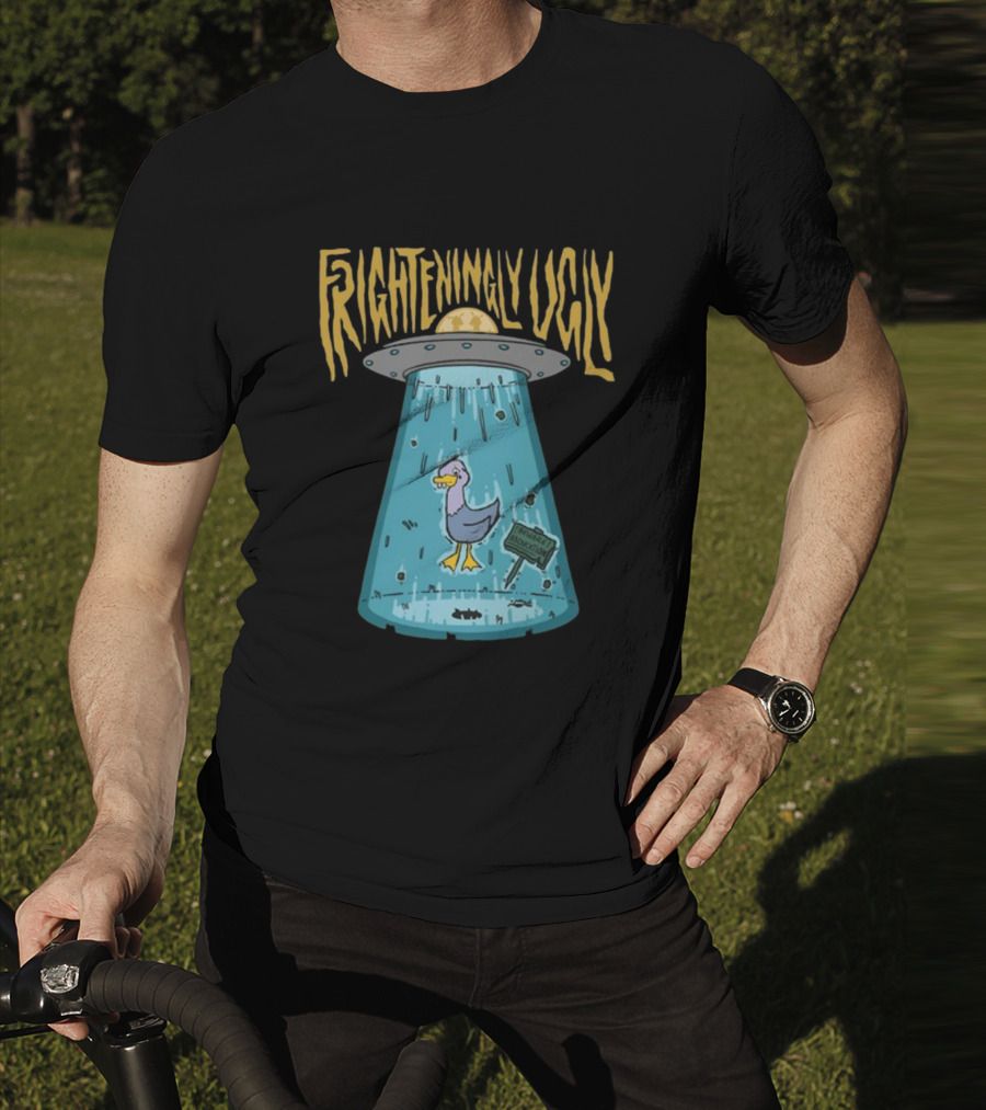 Foyesade Oluokun Frighteningly Ugly UFO Chicken Abduction T-Shirt