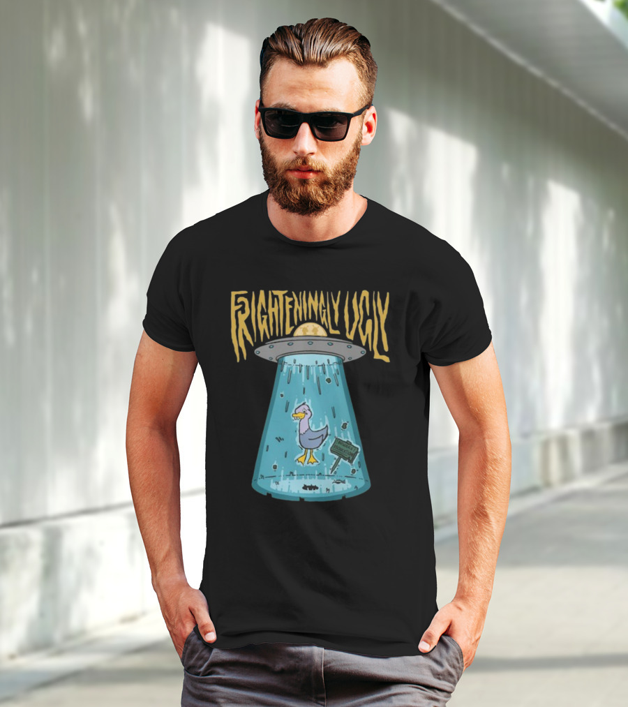 Foyesade Oluokun Frighteningly Ugly UFO Chicken Abduction T-Shirt