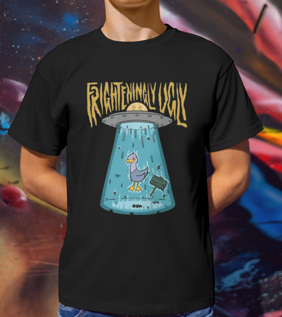 Foyesade Oluokun Frighteningly Ugly UFO Chicken Abduction T-Shirt