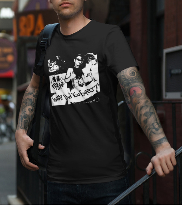 Little Foot What Did You Expect Comic Style Monochrome T-Shirt