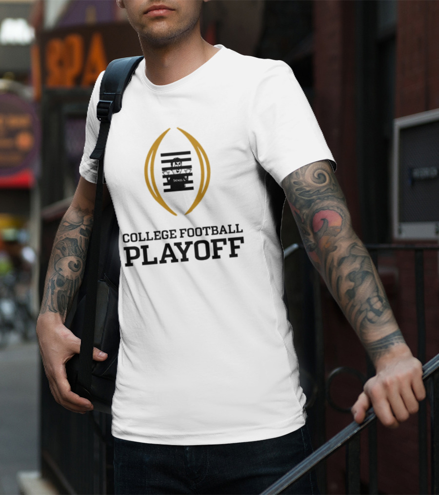 Prison College Football Playoff Behind Bars Concept T-Shirt