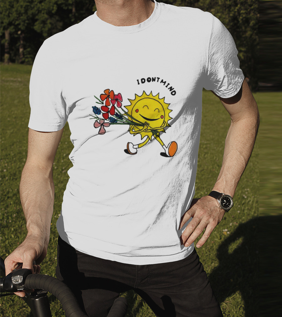 Idontmind Sunshine Carrying Colorful Flowers T-Shirt