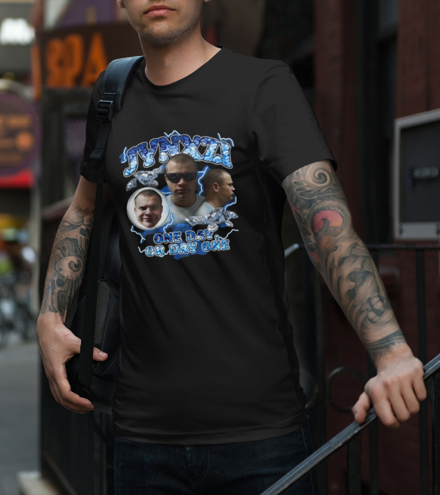 Jynxzi One Day Or Day One Blue Lightning Diamond T-Shirt