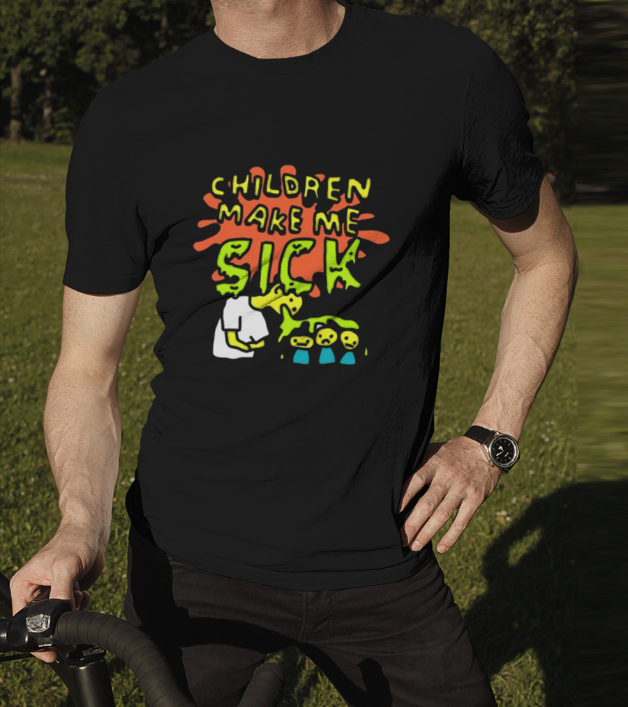 CHILDREN MAKE ME SICK Comic T-Shirt