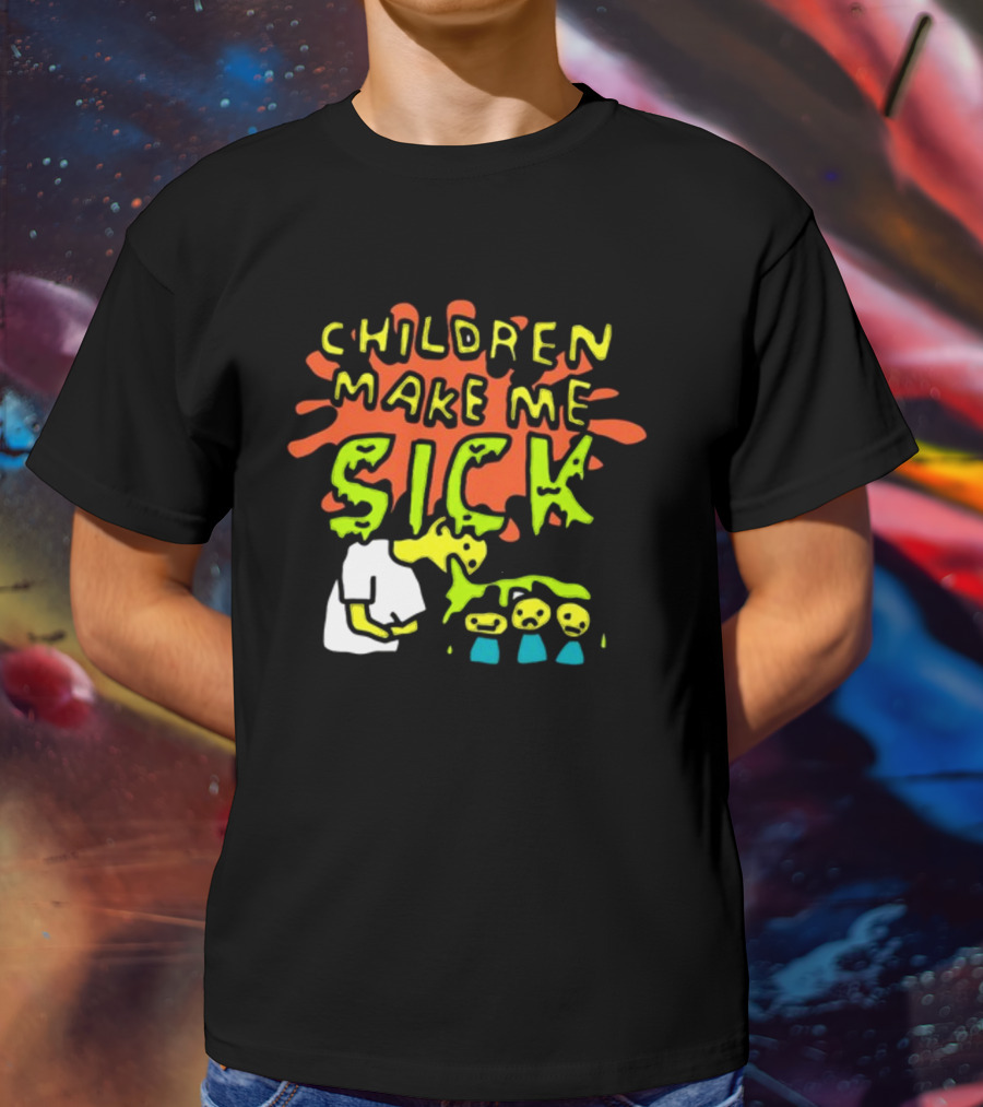 CHILDREN MAKE ME SICK Comic T-Shirt