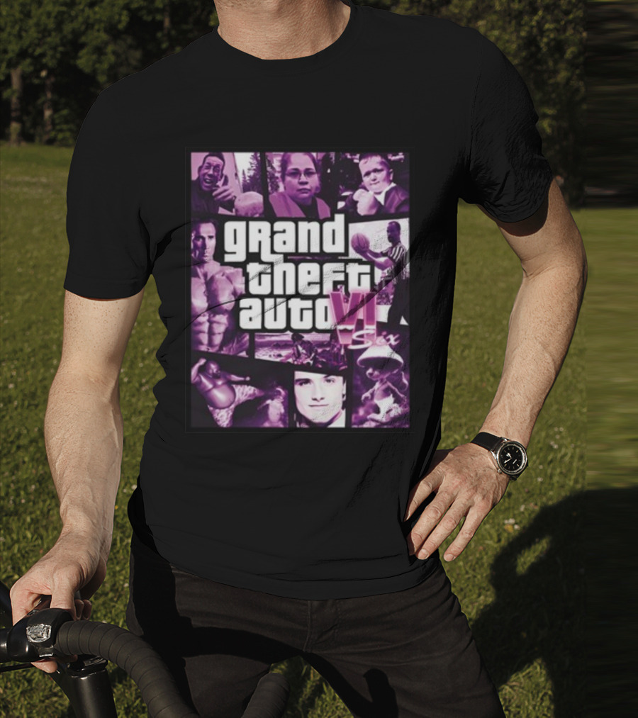 Galleryno8 Grand Theft Auto VI Six Gta 6 T-Shirt