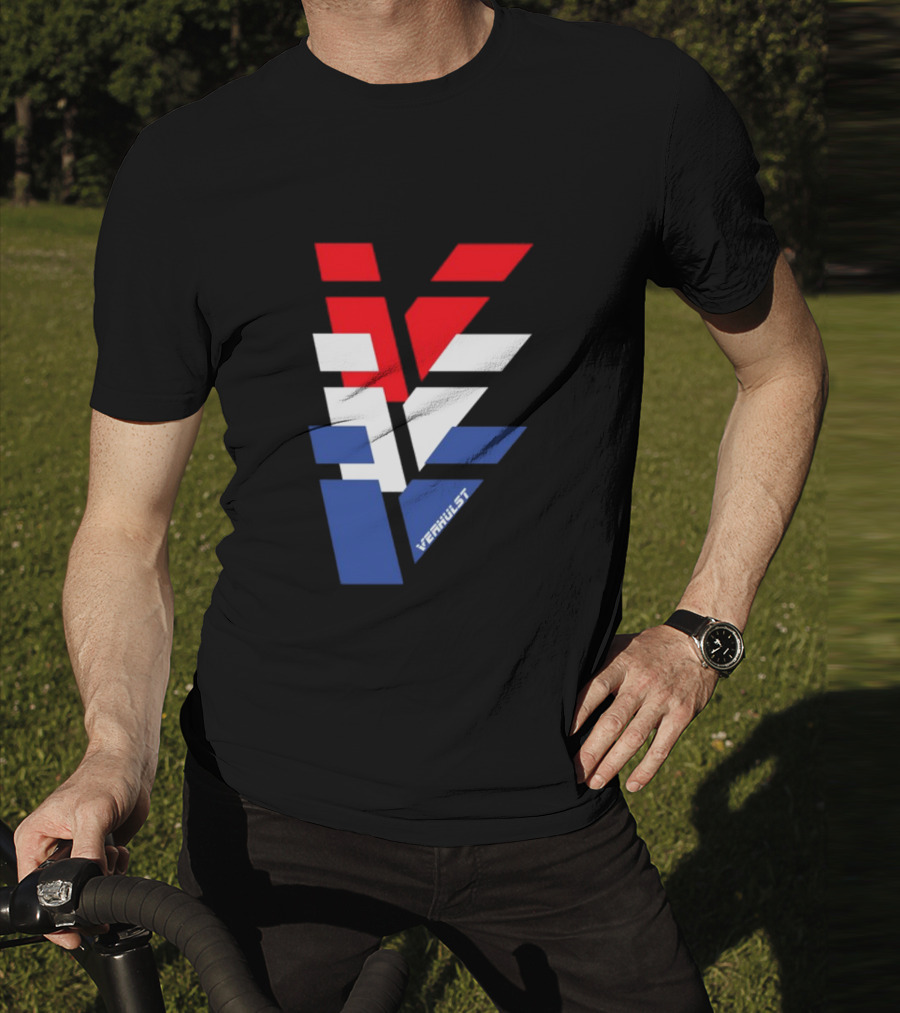 Verhulst V Red White Blue T-Shirt