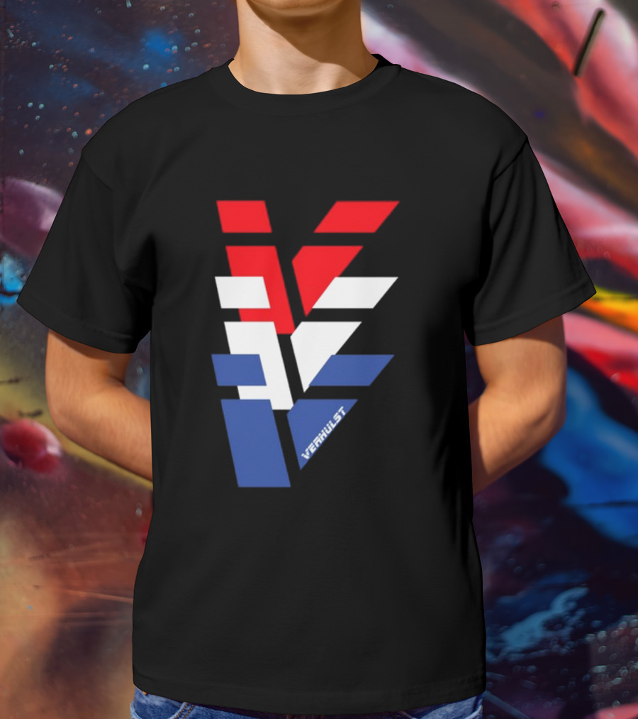 Verhulst V Red White Blue T-Shirt