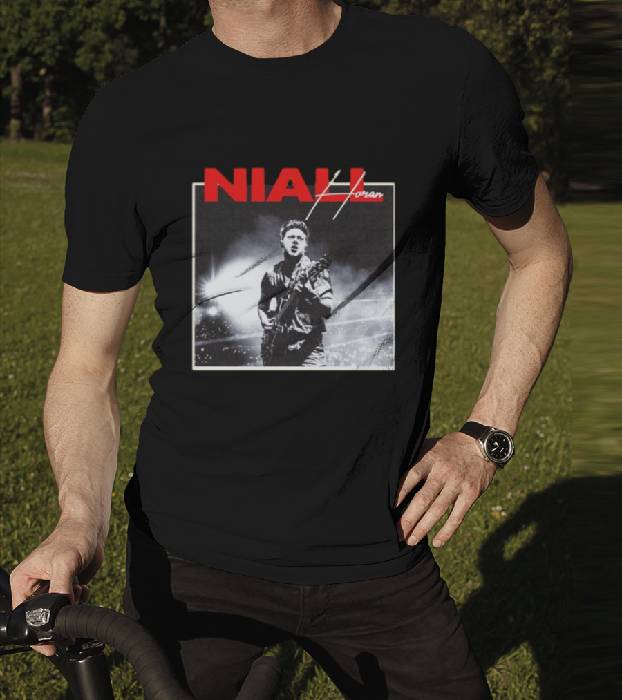 Niall Horan Black And White Concert Performance T-Shirt