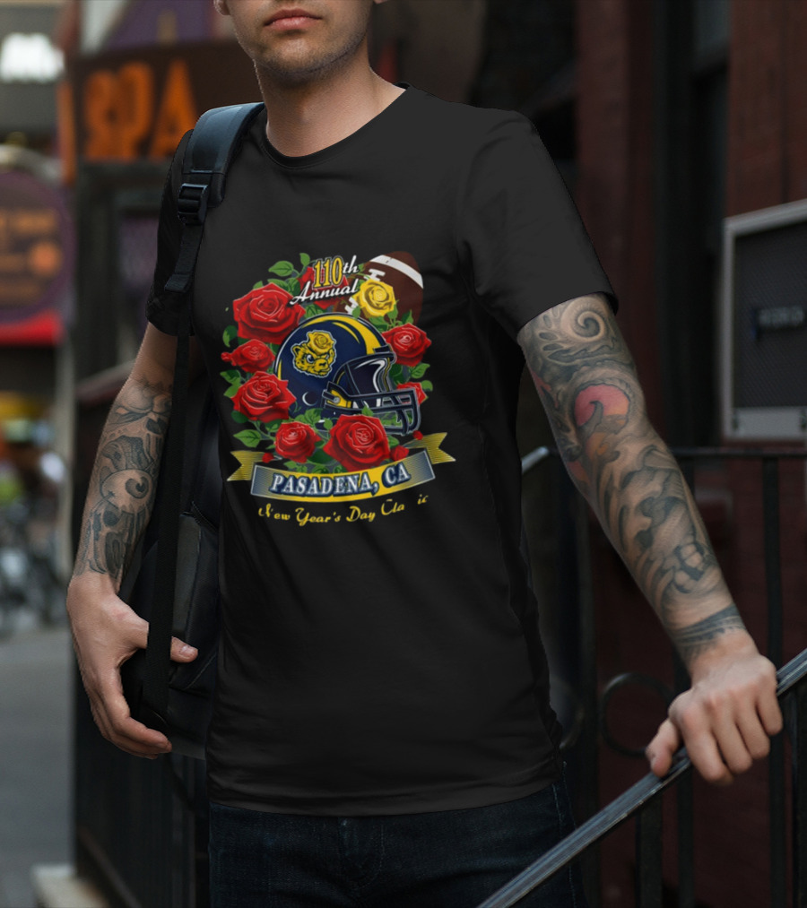 110th Annual Pasadena CA New Year's Day Football Roses T-Shirt
