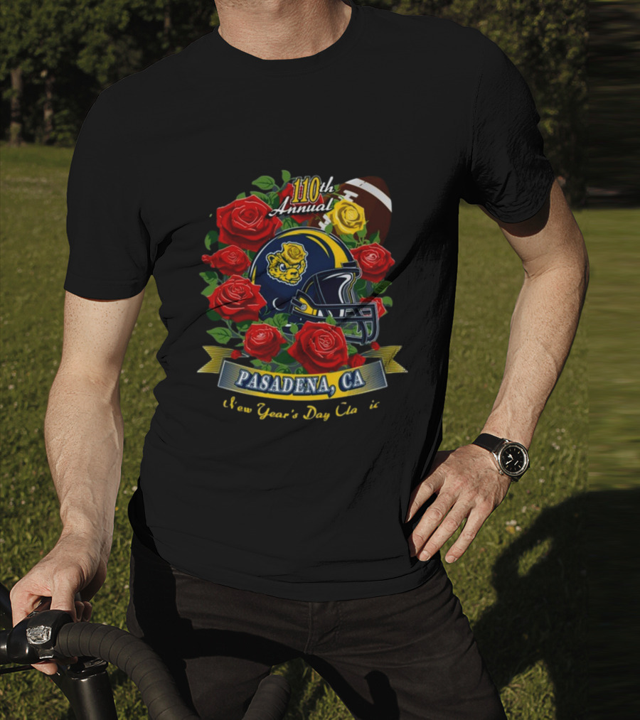 110th Annual Pasadena CA New Year's Day Football Roses T-Shirt