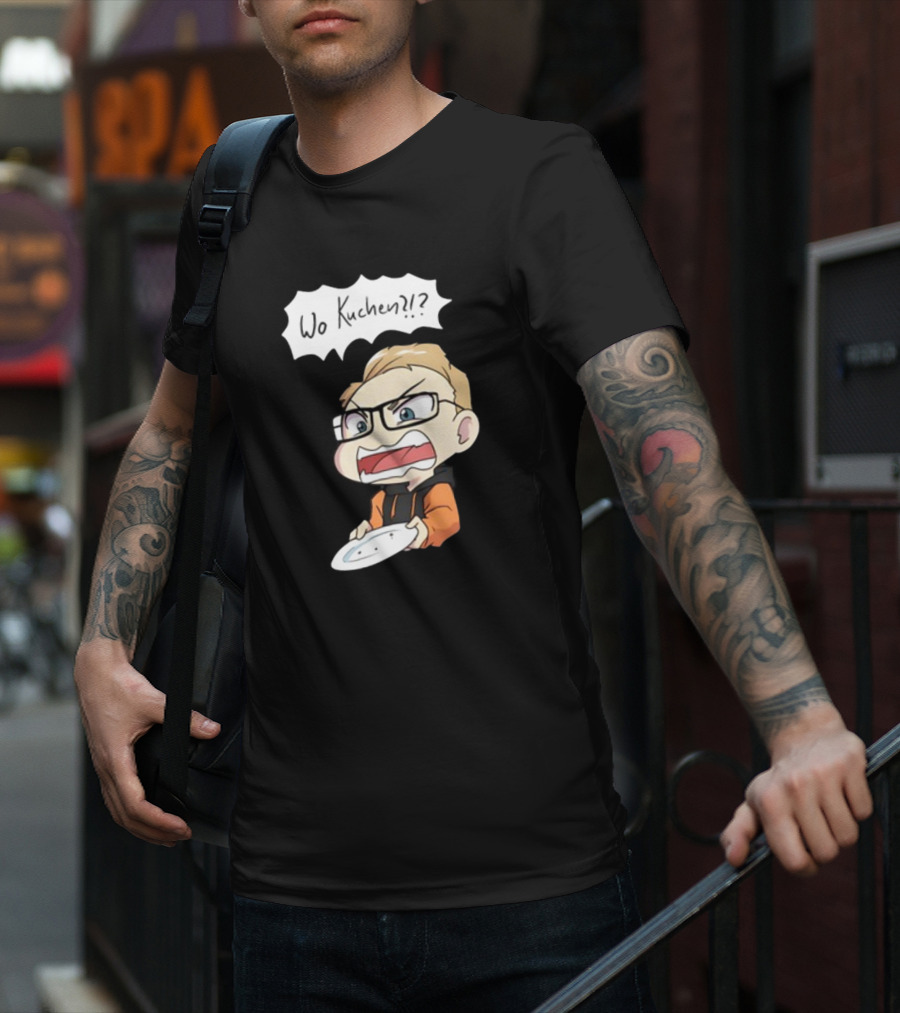Wo Kuchen Kittycat Cakes Damen Comic Style Character T-Shirt