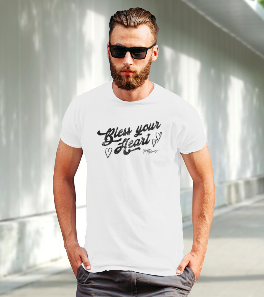 Meganmoroney Bless Your Heart With Hearts T-Shirt