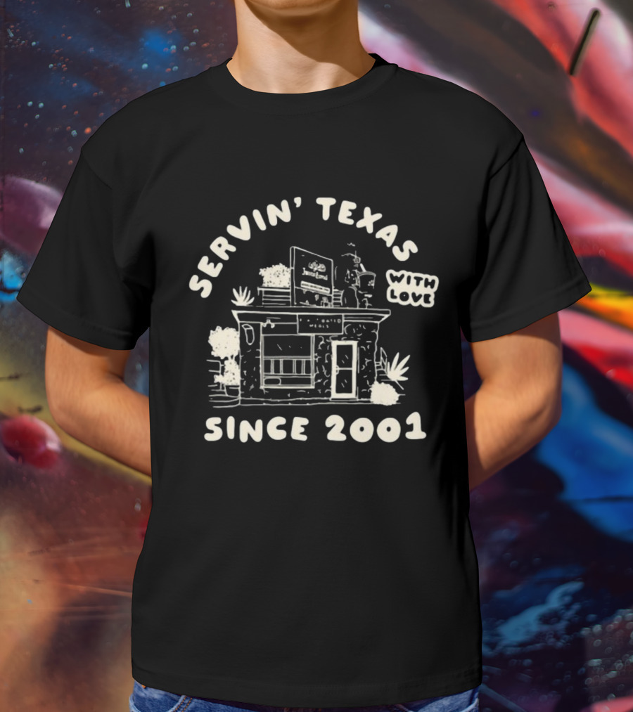 Servin' Texas With Love Jameson Since 2001 Rustic House T-Shirt