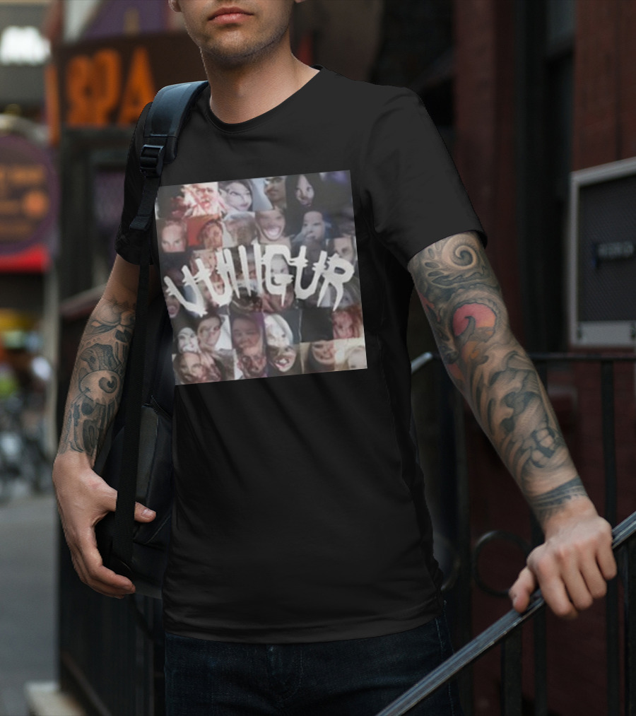 Vulllgur Collage Ritual Faces T-Shirt