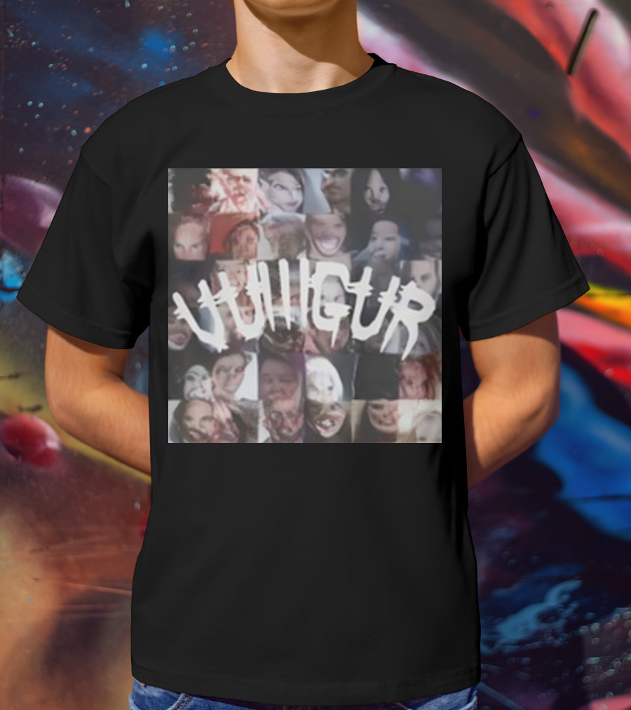 Vulllgur Collage Ritual Faces T-Shirt