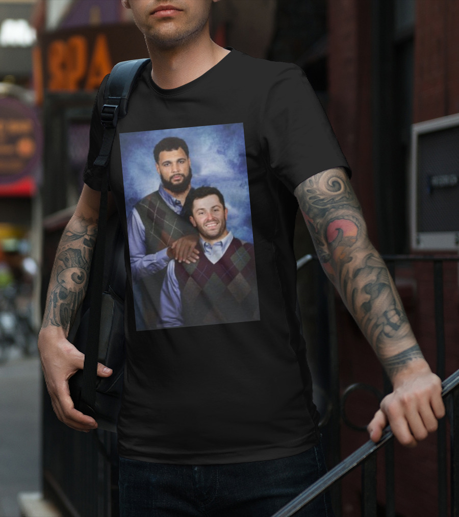 Baker Mayfield And Mike Evans Brothers Family Portrait Sweater Image T-Shirt