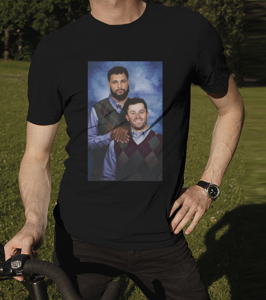Baker Mayfield And Mike Evans Brothers Family Portrait Sweater Image T-Shirt