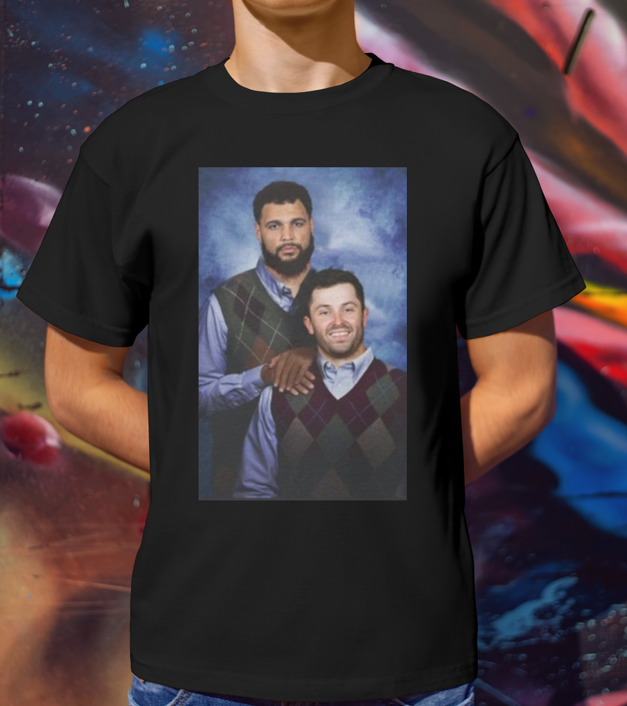 Baker Mayfield And Mike Evans Brothers Family Portrait Sweater Image T-Shirt