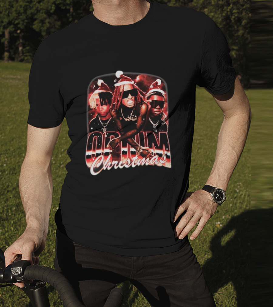 Opium Christmas Santa Hat Rap Trio T-Shirt