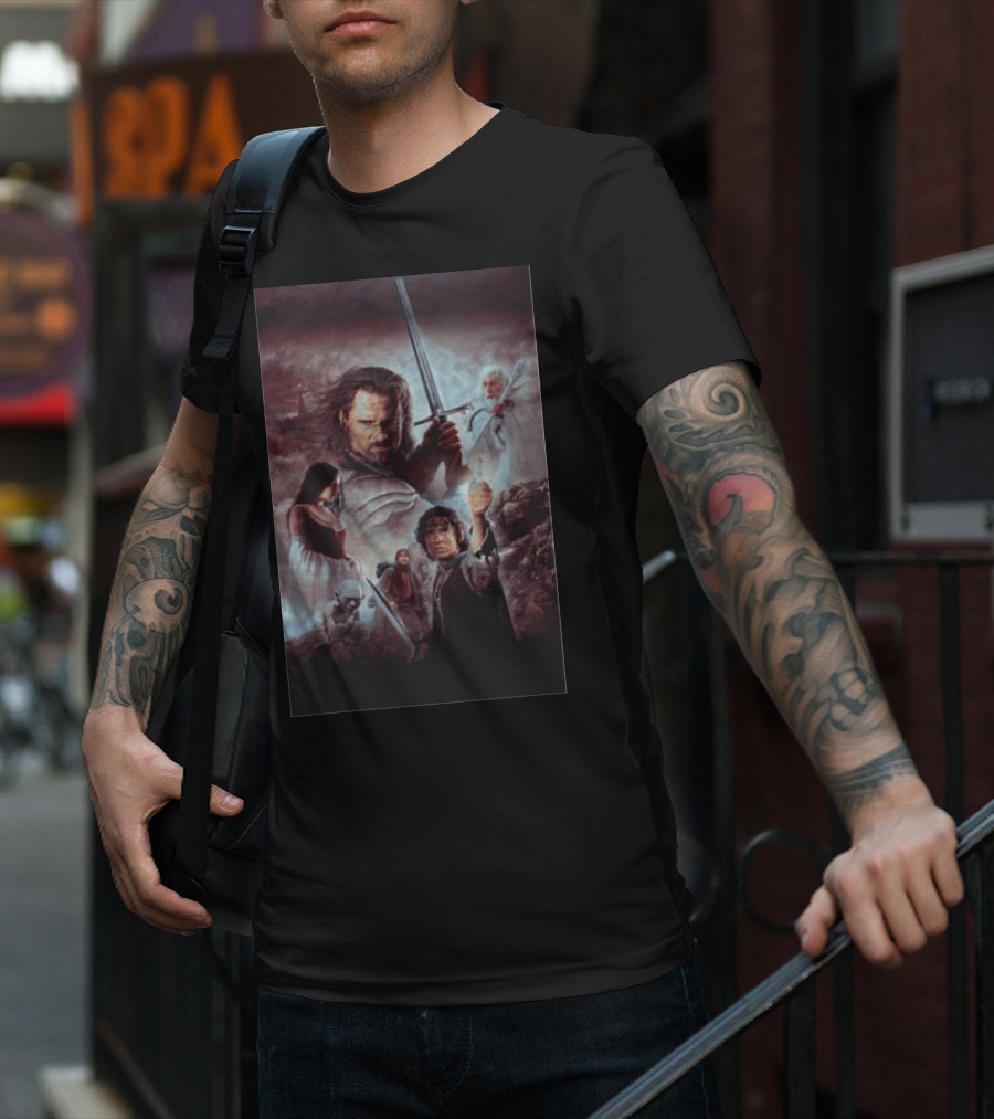 The Lord Of The Rings The Return Of The King Aragorn Frodo Gandalf Movie T-Shirt