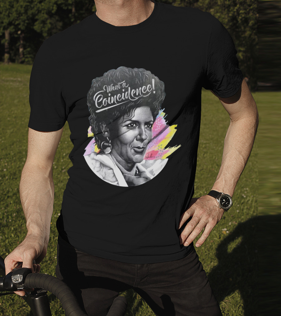 What A Coincidence Portrait With Colorful Background T-Shirt