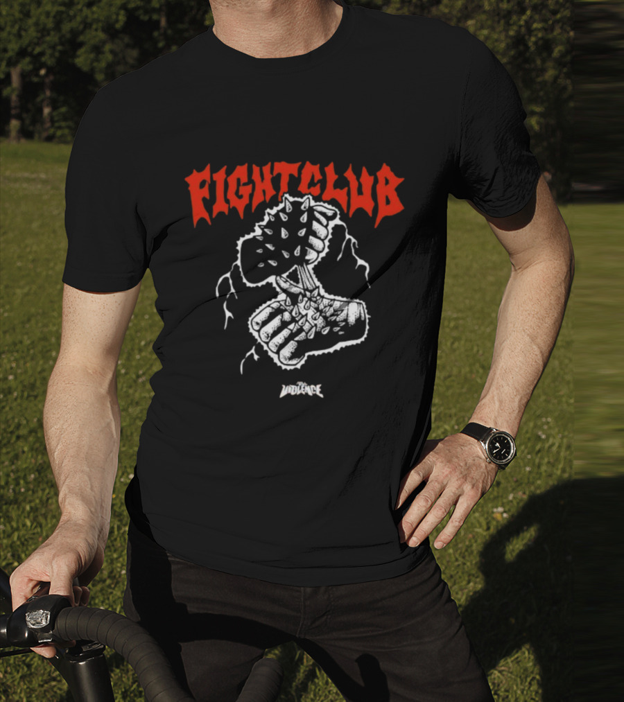 Fight Club Full Violence Spiked Fists T-Shirt
