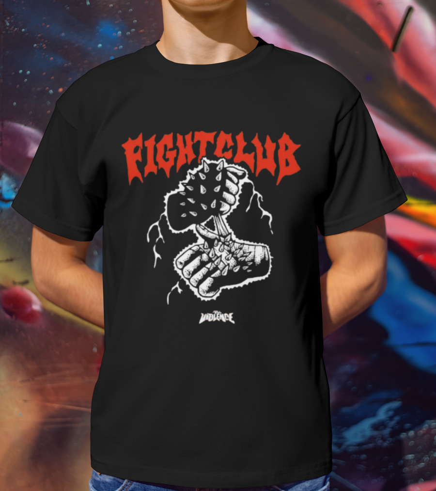 Fight Club Full Violence Spiked Fists T-Shirt