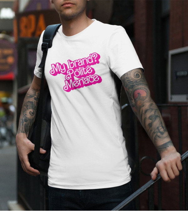 My Brand Polite Menace Barbie New T-Shirt