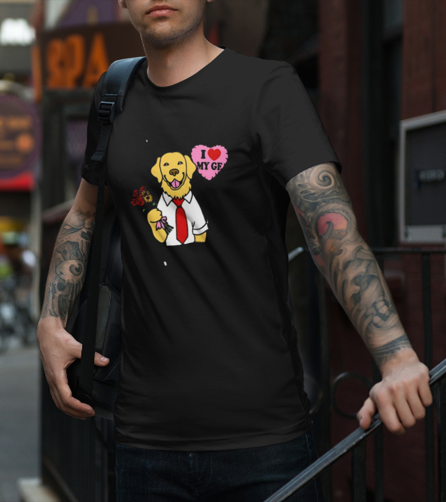 SORRY I HAVE A GOLDEN RETRIEVER BOYFRIEND I LOVE MY GF T-Shirt