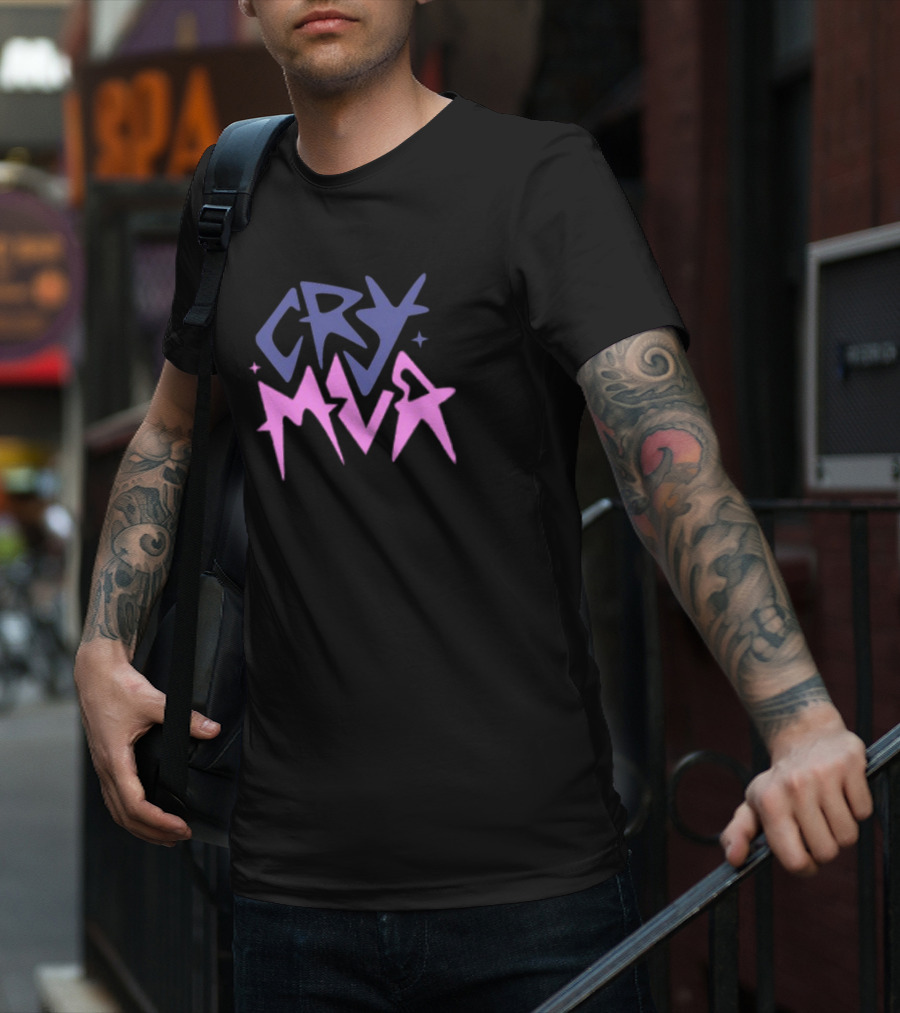 Xcryboy Yerimua Cry Mua Purple Pink Star T-Shirt