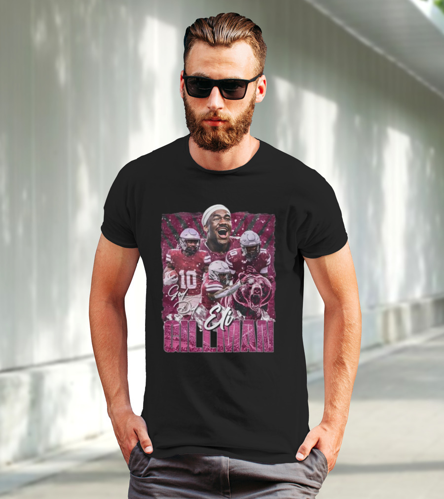 Eli Gillman God Did Football Bear Roar T-Shirt