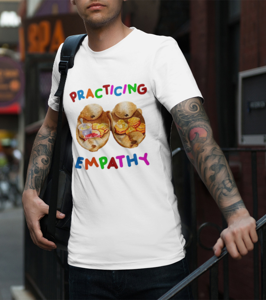 Practicing Empathy Otters Sharing Food T-Shirt