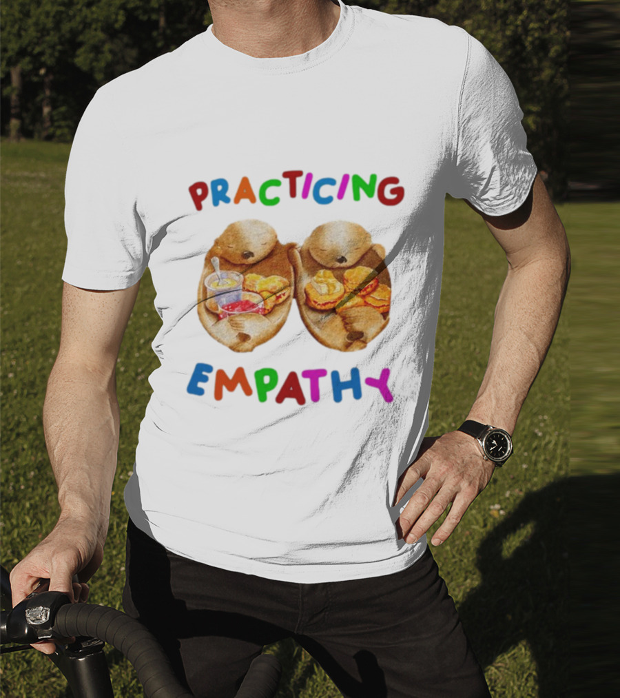 Practicing Empathy Otters Sharing Food T-Shirt