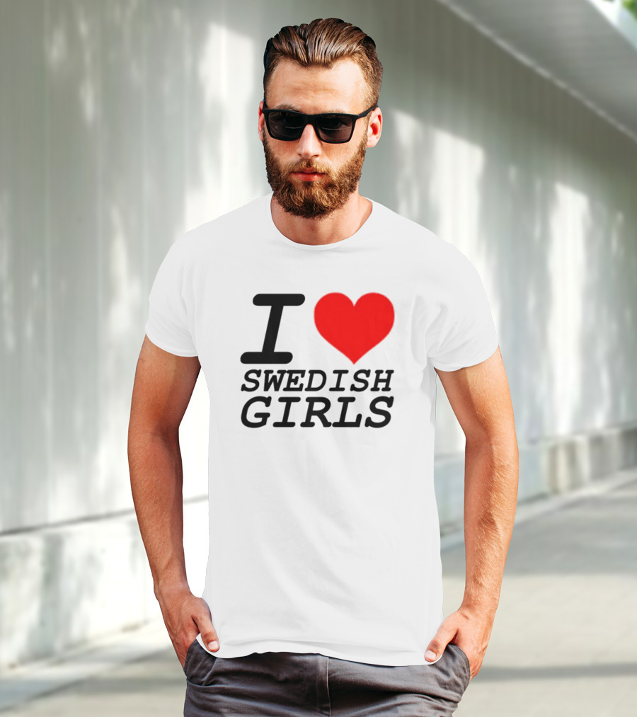 Pippin I Heart Swedish Girls T-Shirt