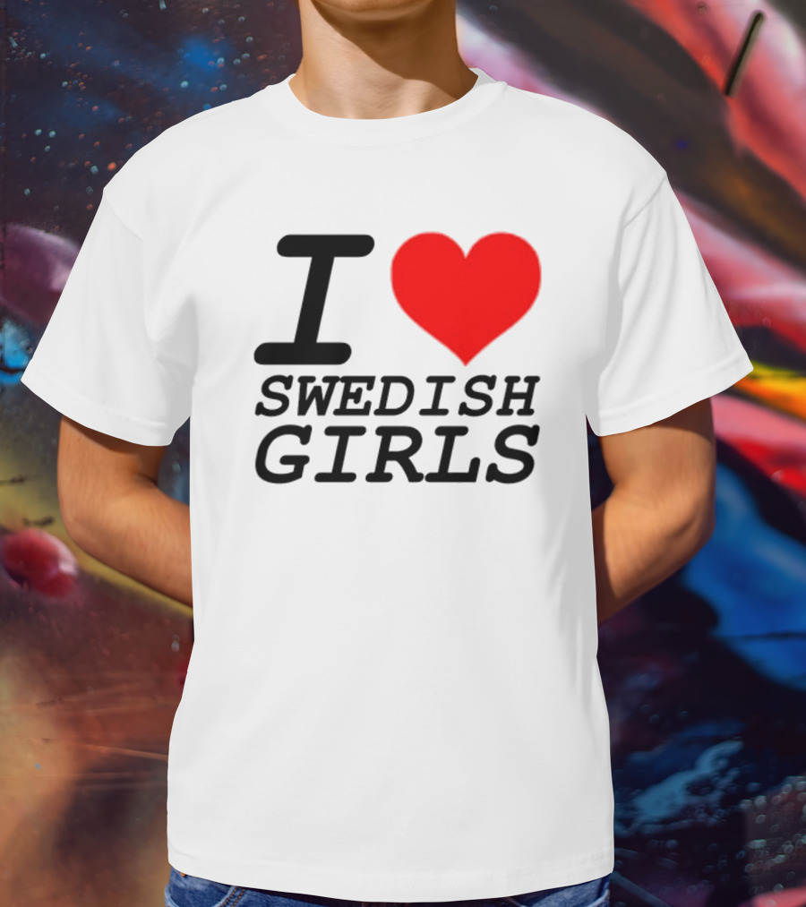 Pippin I Heart Swedish Girls T-Shirt