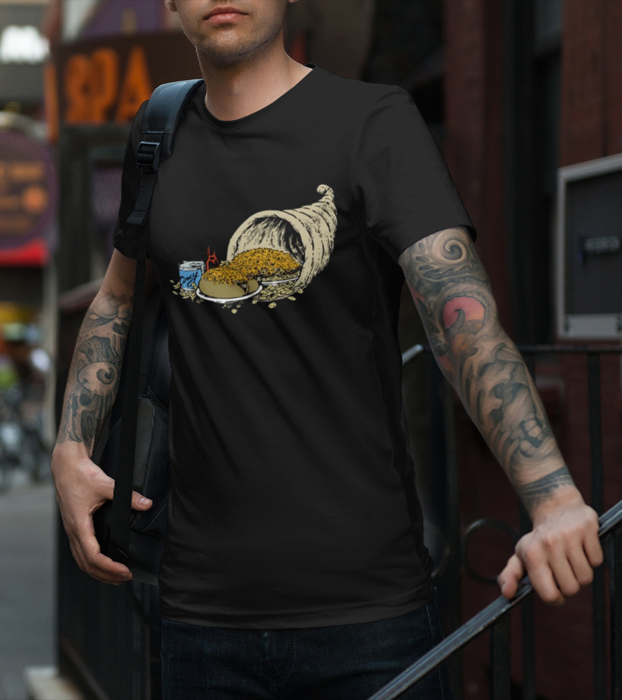 Cincy S Cincy Copia Cornucopia Chili Spaghetti And Hot Sauce T-Shirt