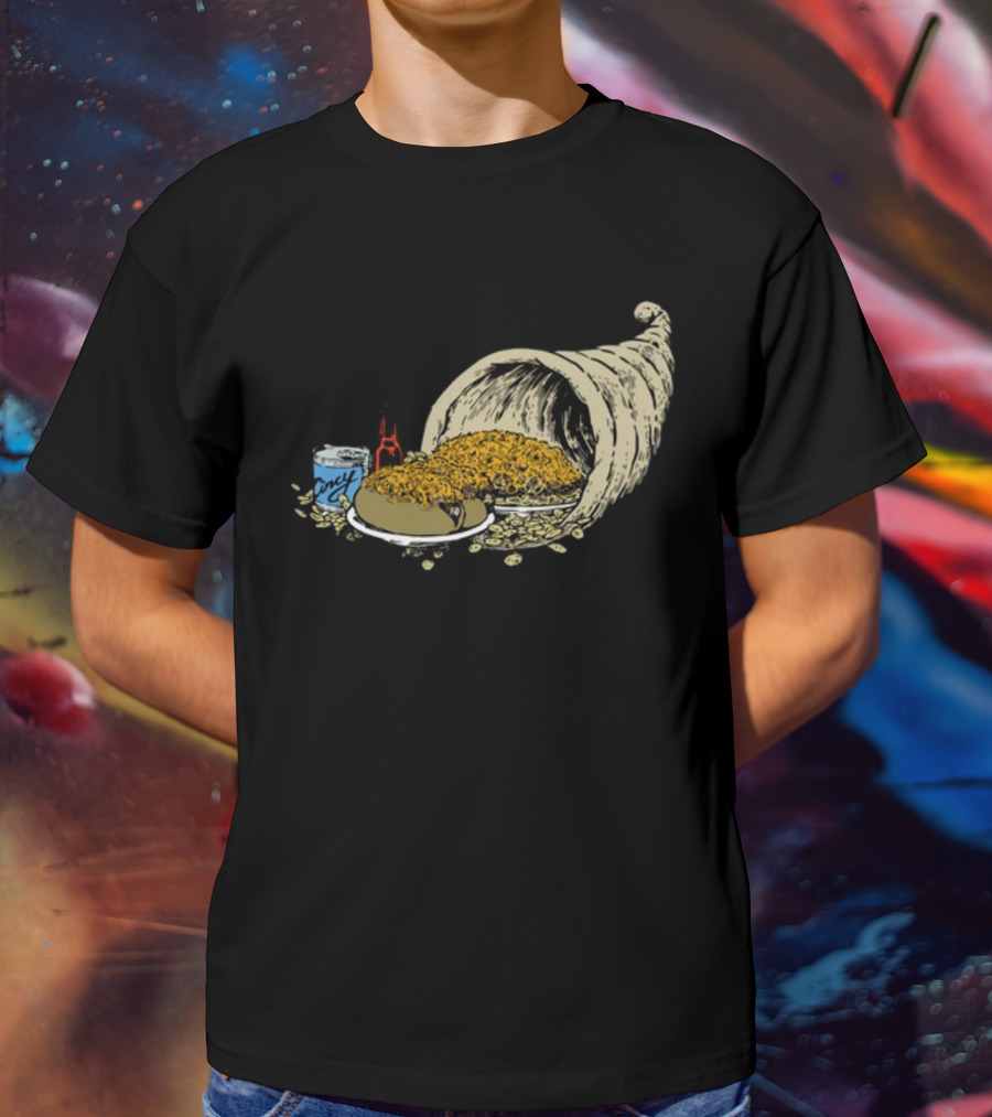Cincy S Cincy Copia Cornucopia Chili Spaghetti And Hot Sauce T-Shirt