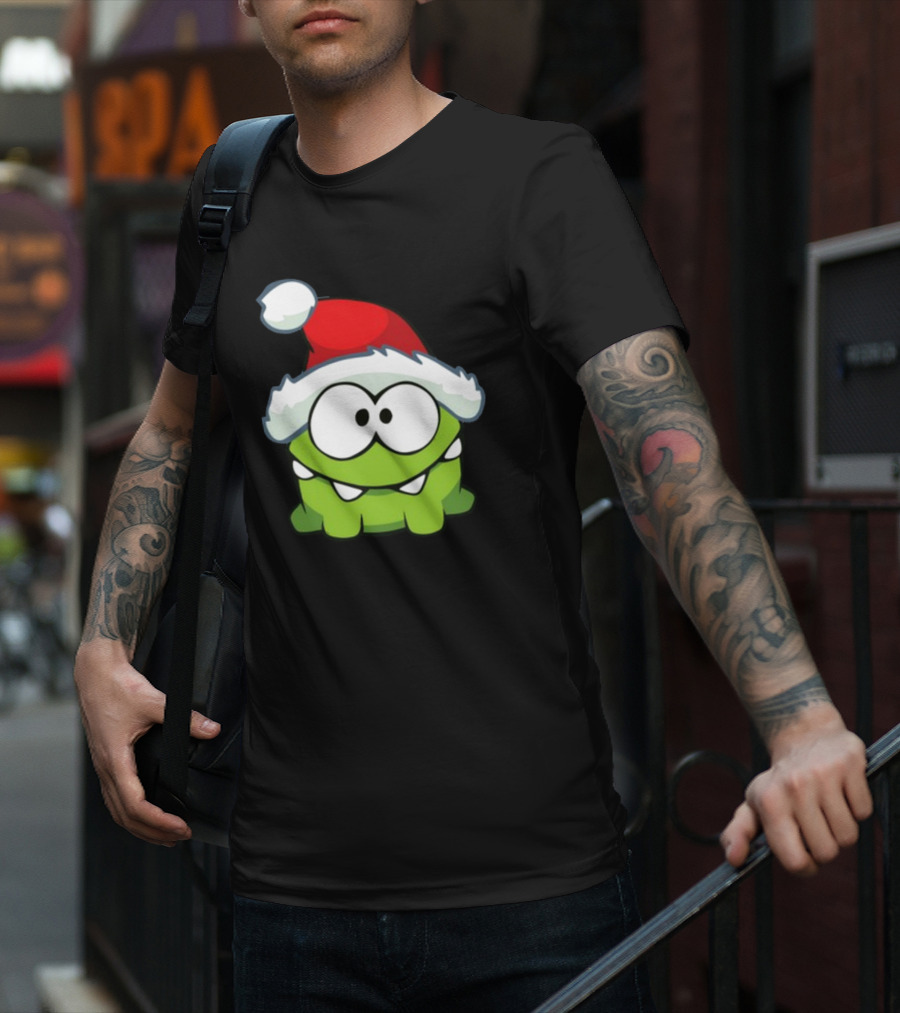 Santa Hat Om Nom T-Shirt