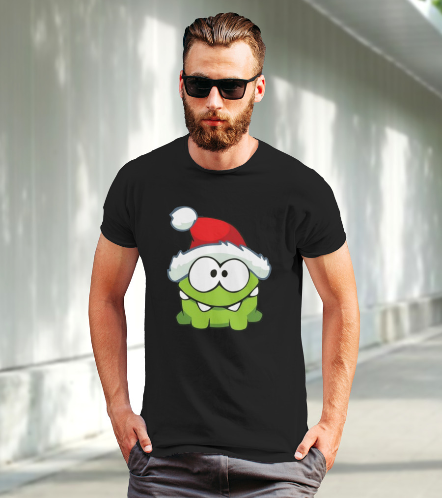 Santa Hat Om Nom T-Shirt