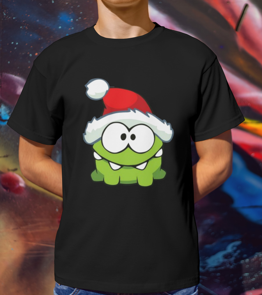 Santa Hat Om Nom T-Shirt